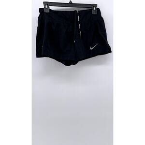 NIKE Women's Black Solid Dri-Fit Running Shorts SZ S